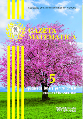 Gazeta Matematica Seria B, 2022, Nr 5