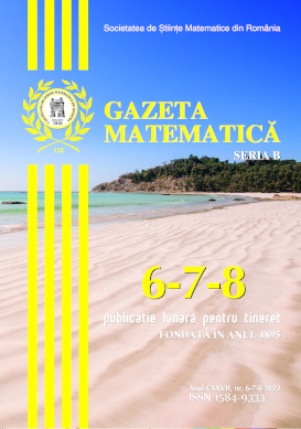 Gazeta Matematica Seria B, 2022, Nr 6-7-8