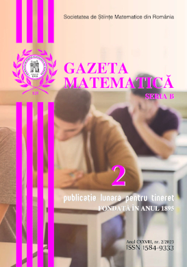 Gazeta Matematica Seria B, 2023, Nr 2 - Click Image to Close
