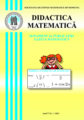 Didactica Matematica, 2015, Nr 1