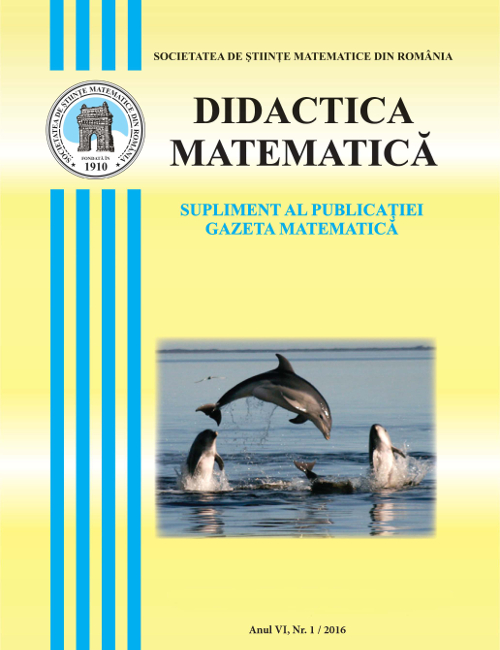 Didactica Matematica, 2016, Nr 1