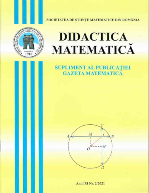 Didactica Matematica, 2021, Nr 2