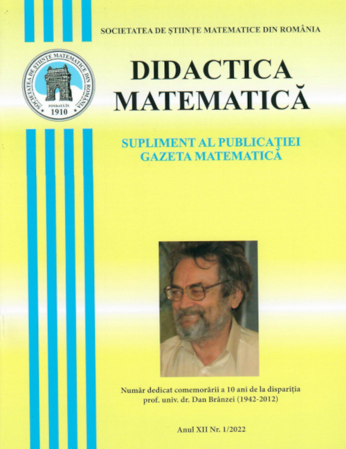 Didactica Matematica, 2022, Nr 1