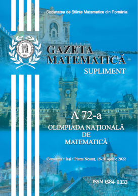 Gazeta Matematica Supliment ONM, 2022
